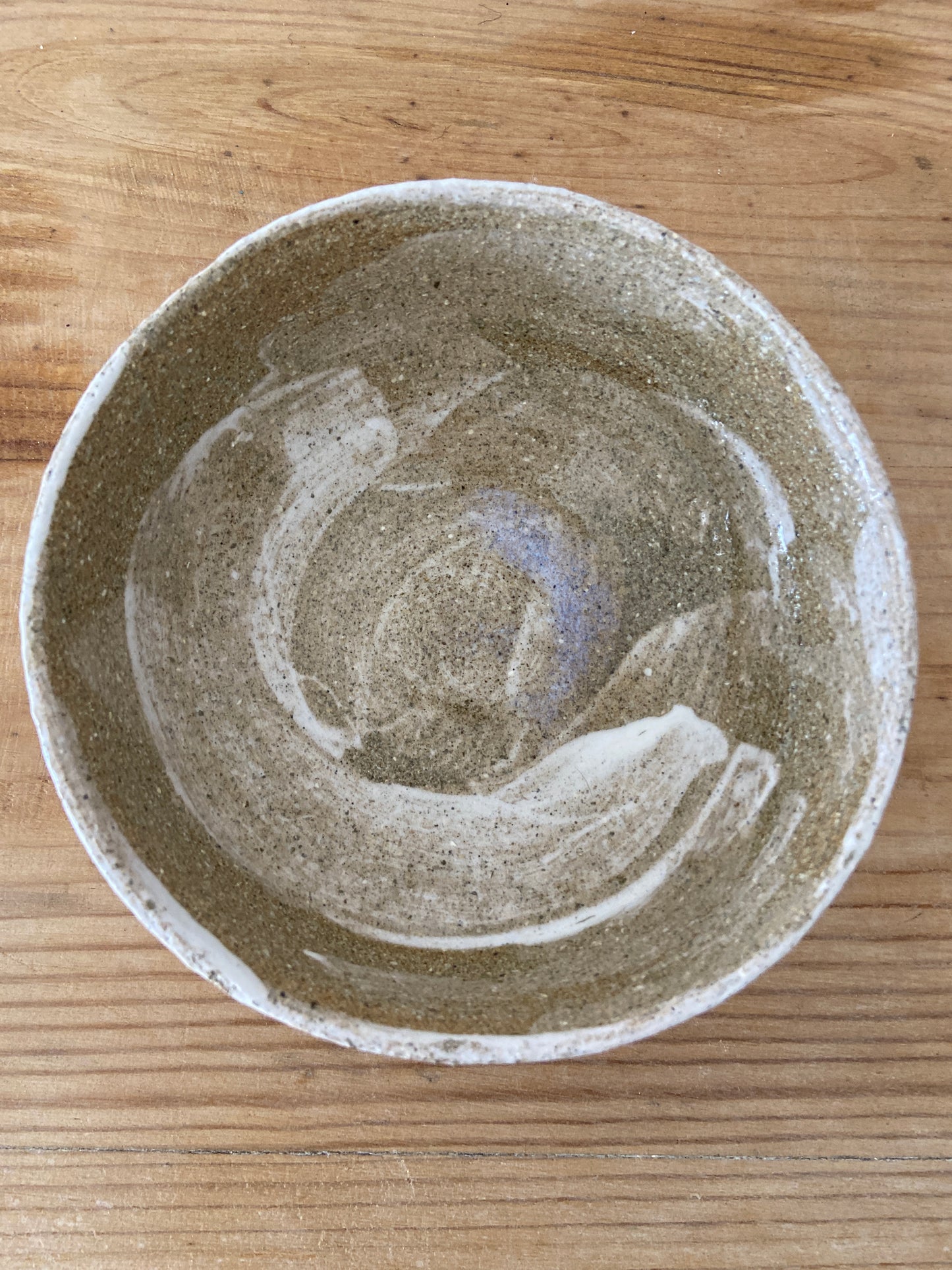 Striped cereal bowl