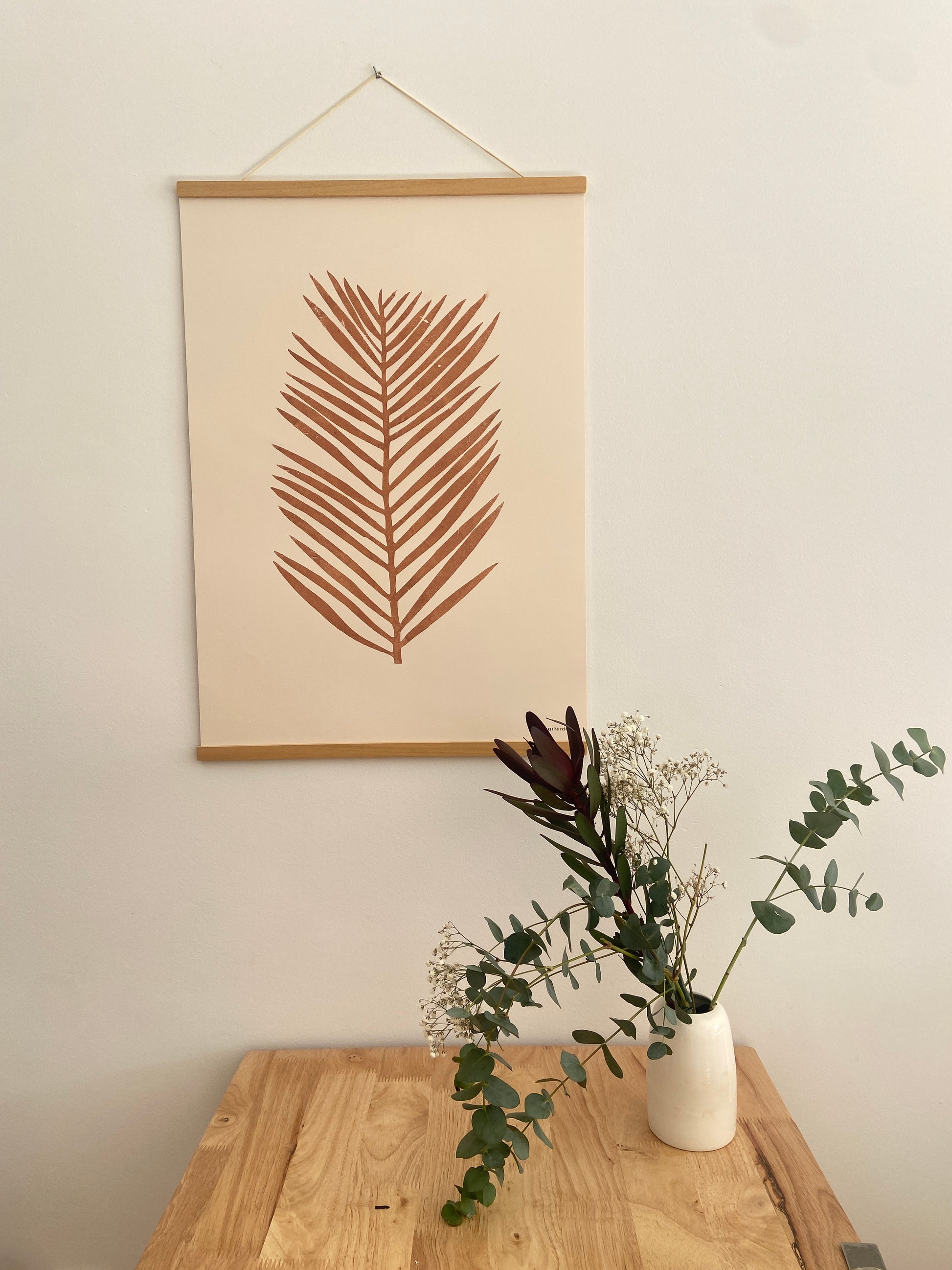 Palm Prints for sale | Dark red Palm | Best palm art - Paraiso prints
