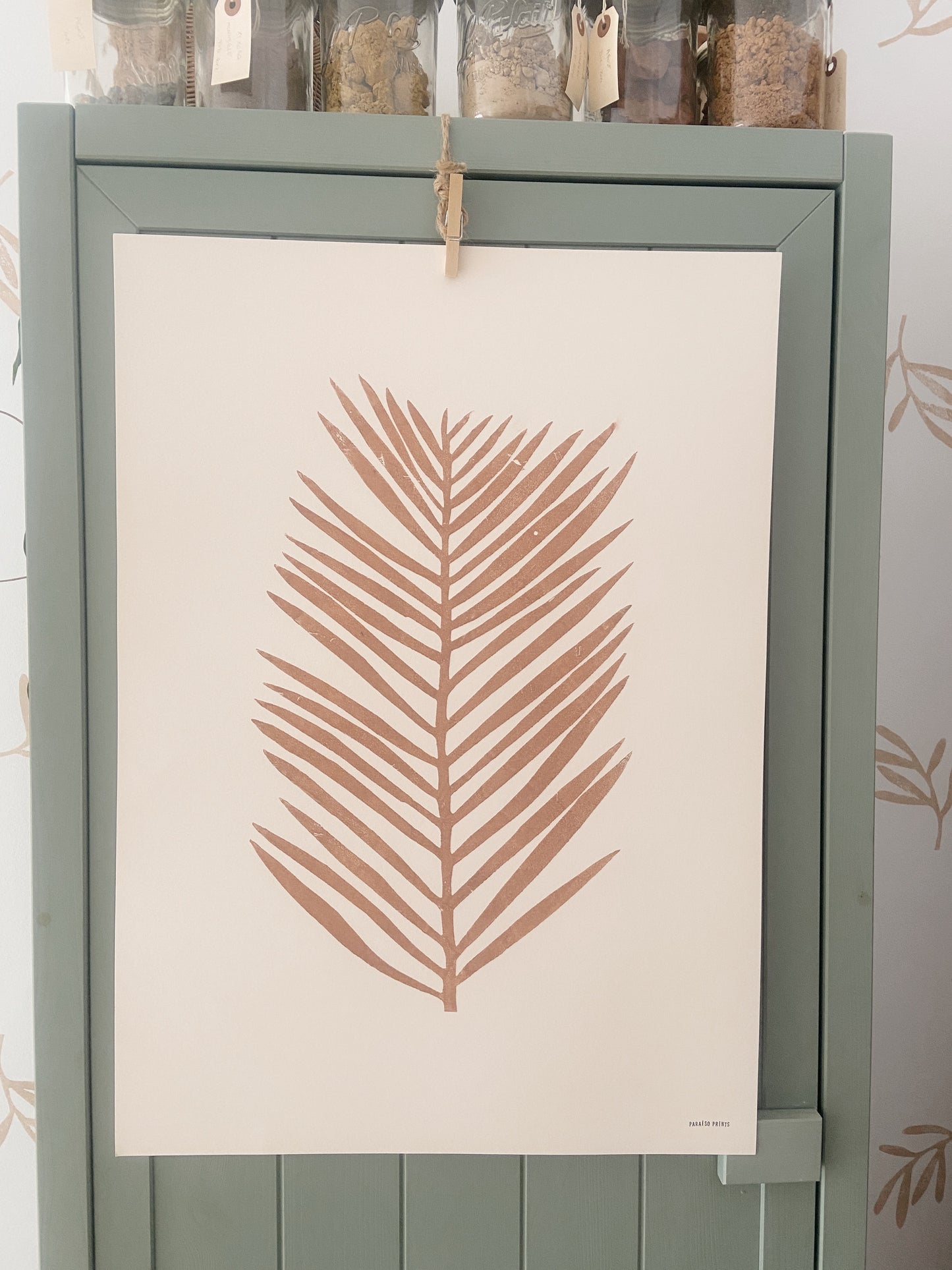 Palm Prints for sale | Dark red Palm | Best palm art - Paraiso prints