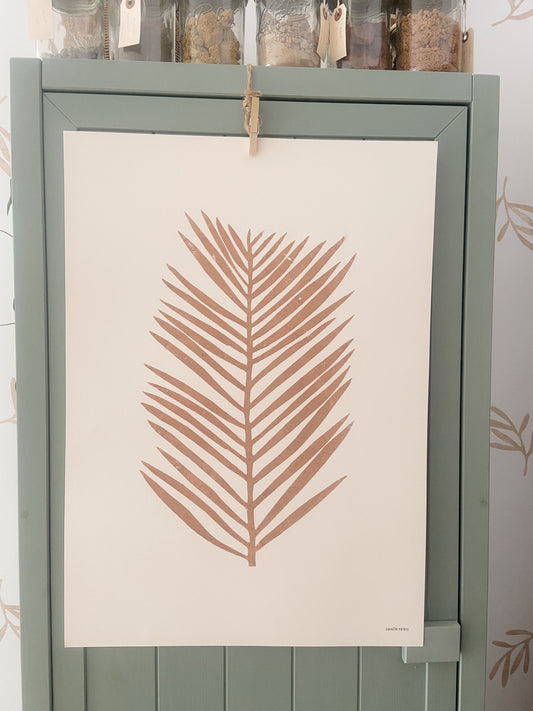 Palm Prints for sale | Dark red Palm | Best palm art - Paraiso prints