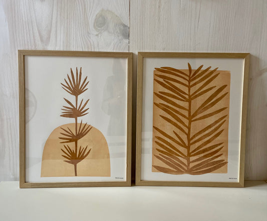 Horsetail  and Palm prints