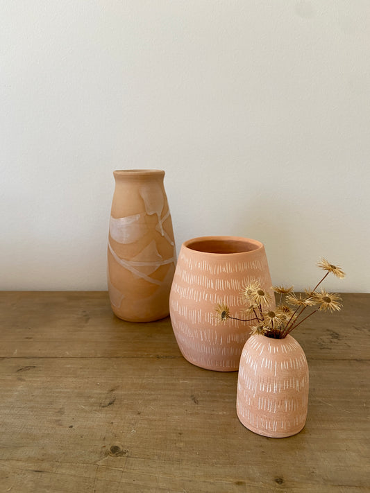 Small vase in the colors of Cala Granadella